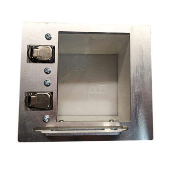 PVC case - Bottomless - Reinforced acrylic door - Hinge - 6x6