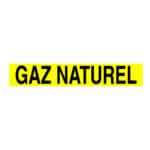 Autocollant - Gaz Naturel - Vinyle HighTack imprimé laminé glacé - 12x2 - STANDARD IZ
